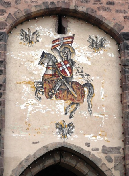Dtail de la porte fortifie de Mutzig - Gites Alsace