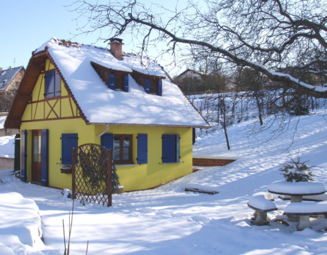 Gite en Alsace, sous la neige de janvier - le 25-1-07
