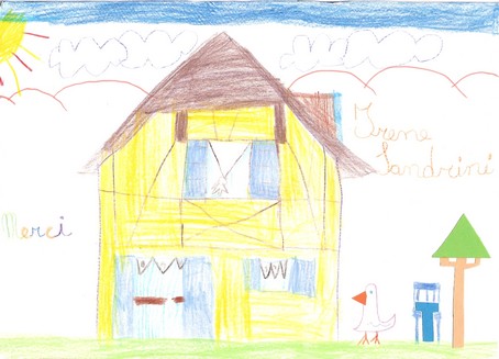 Dessind du "Gîte en Alsace réalisé par Irène Sandrini, une petite italienne de 6 ans