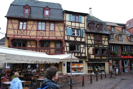 Maisons  colombages dans la vieille ville de Colmar
