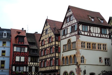 Maisons  colombages dans la vieille ville de Colmar