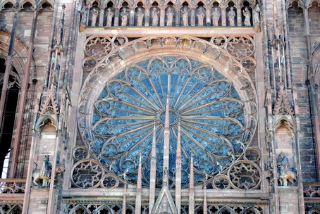 La rosace de la cathdrale de Strasbourg