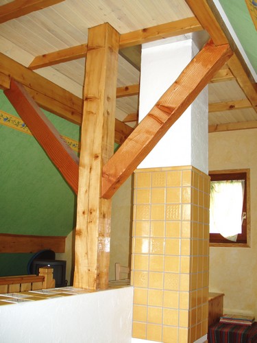 Teilansicht des ausgebauten Dachbodens in unserem Ferienhaus im Elsass Schlafzimmer