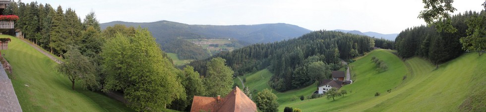 Panorama de la vue deouis le Renchtalhütte