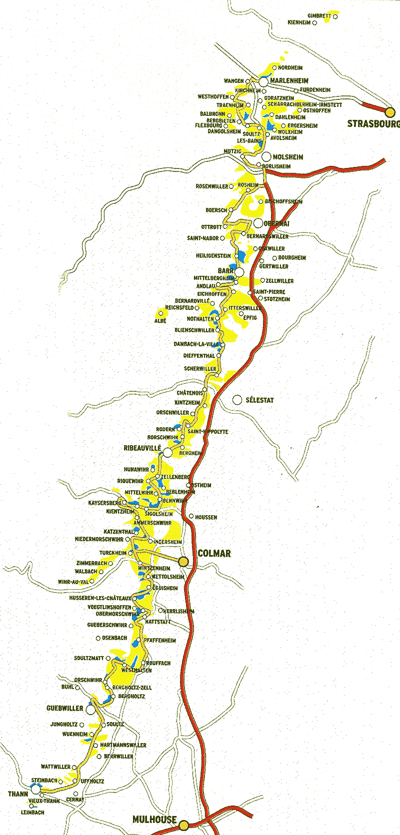 route des vins carte