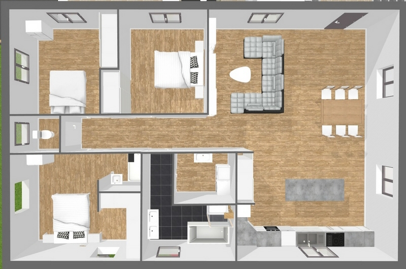Terrain  vendre  Bagnols sur Cze - proposition implantation maison 126m +82m