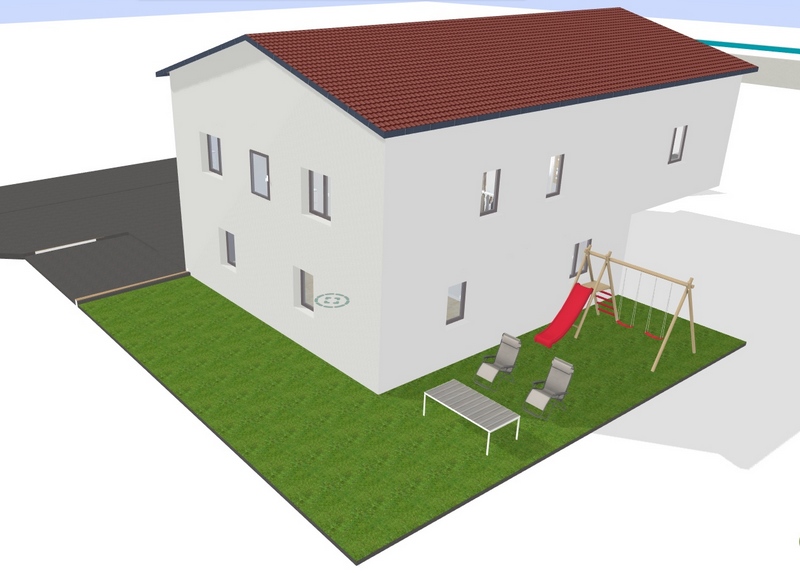 Terrain  vendre  Bagnols sur Cze - proposition implantation maison 126m sur garage