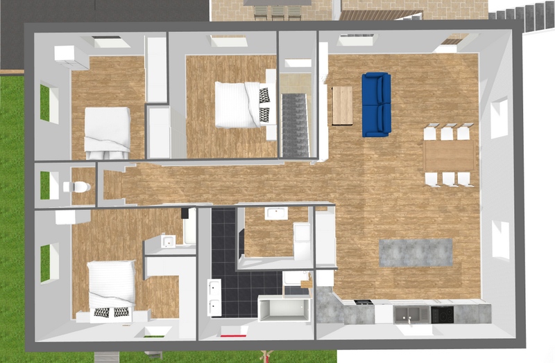 Terrain  vendre  Bagnols sur Cze - proposition implantation maison 126m sur garage