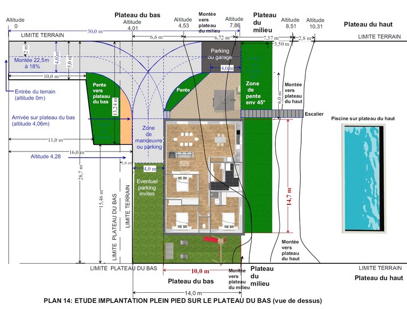Terrain  vendre  Bagnols sur Cze - proposition implantation maison 120m
