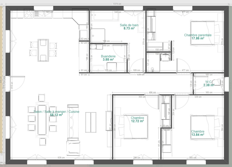 Terrain  vendre  Bagnols sur Cze - proposition implantation maison 120m