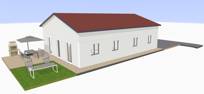Terrain  vendre  Bagnols sur Cze - proposition implantation maison sur palier du haut